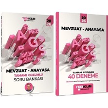 Anla Kazan Yayınları Yeni Ags - Yediiklim 2026 Meb-Ags Mevzuat - Anayasa Soru Bankası + 40 Deneme Ahenk Serisi 2 Li Set - Bülent Tanık Yediiklim Yayınları