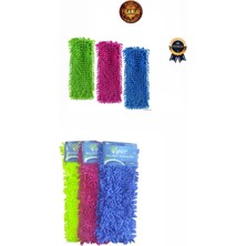 PremiumPort Mikrofiber Mop Yedek Bezleri, 40 Cm, 2'li Set, Tüm Modeller Için Ideal