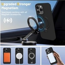 Daisy Home - 15 Pro Max ile Uyumlu Kılıf ile Uyumlu Halkalı Standlı Içi Kadife Yumuşak Renkli Silikon Kapak