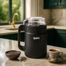 Cekar Store Mioji Mio CG34 500W Paslanmaz Çelik Bıçak Kompakt Baharat ve Kahve Öğütücü Siyah