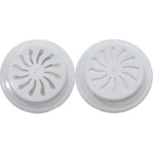 Daisy Home Standart Ayarlanabilir Menfez – Yuvarlak Beyaz Plastik Havalandırma Menfezi, Kontrollü Hava Akışı, Duvar ve Kapı Uyumlu