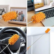 Cekar Store Smartizi® 2 Adet Teleskopik Mikrofiber Toz Alma Püskülü - Uzayıp Kısalabilen Yıkanabilir Pratik Toz Fırçası - Oto ve Ev Temizliği