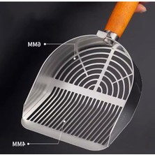 Cekar Store Paslanmaz Metal Kedi Köpek Kum Temizleme Metal Küreği – Dayanıklı ve Ergonomik Tuvalet Kumu Temizleyici Kürek (Ikiye Ayrılmış Premium Kürek)