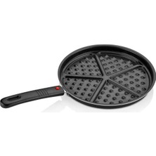 Cekar Store Papilla Redio Waffle TAVA,%100 Alüminyum Gövde, 26 cm