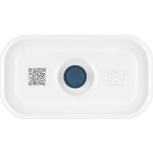 Cekar Store Zwilling Fresh & Save Vakumlu Yemek Taşıma Kabı, S, Plastik, Yari Şeffaf-Akdeniz Mavisi