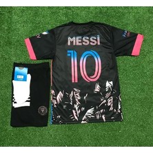 I.n.t.e.r Miami 2023/24 Yeni Sezon Lionel Messi Çocuk Forması 3'lü Set (Black)
