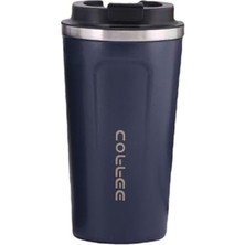Cekar Store 304 L Çelik Vakumlu Lacivert 500 ml Kahve El Termos Mug CIN399LC