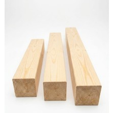 Silinmiş Ahşap Kereste Ladin 9X9X50 cm Hobi Çıtası
