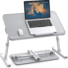 Cekar Store Bix  AL30 Ayarlanabilir Laptop Standı Ergonomik Tasarım 17 Inç Uyumlu Taşınabilir Masa Gri