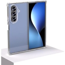 Daisy Home Galaxy Z Fold 7 ile Uyumlu Kılıf Şeffaf Nitro Anti Kapak Şeffaf