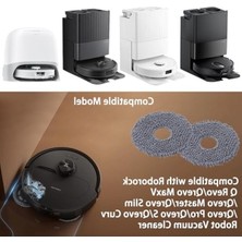 Cekar Store 8 Adet Paspas Pedi Paspas Bezi Silme Aksesuarları Roborock Q Revo/qrevo Maxv/qrevo Master/qrevo Ince/qrevo Pro/qrevo S/qrevo Curv Robot Süpürge Yedek Parça
