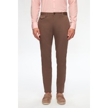 D'S Damat Twn Slim Fit Vizon Armürlü Chino Pantolon 6ECC3S208232M