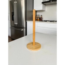 Daisy Home Bambu Yuvarlak Kağıt Havluluk Dikey Masa Üstü Rulo Kağıt Havlu Dik Havlu Peçetelik