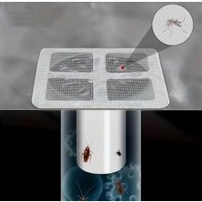 Daisy Home Tek Kullanımlık Yapışkanlı Banyo Gideri Süzgeci ve Mutfak Evye Çöp Ayırıcı Seti – 10 Adet Saç ve Kıl Tutucu, Yapışkanlı Tek Kullanımlık Süzgeç-Yapışkanlı Tel Süzgeç