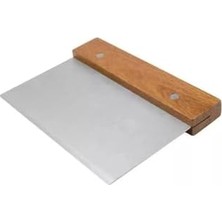 Daisy Home Beyaz 45X65 cm Silikon Hamur Açma Matı ve Paslanmaz Çelik Ahşap Saplı Şekillendirici Spatula