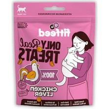 Cekar Store Fitfeed Freeze-Dried Çiğ Tavuk Ciğer Kedi Ödül Maması 40G