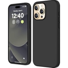 Daisy Home 15 Pro Max ile Uyumlu Kılıf, Silikon Kılıf, Darbeye Dayanıklı Koruyucu Kapak Çizilmez Içi Komple Mikrofiber Astarlı Telefon Kılıfı, 6,7 Inç (Siyah)