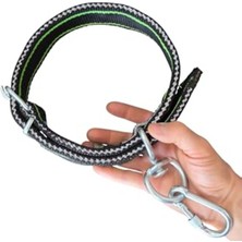 Cekar Store Köpek Boyun Tasması Büyük Irk 82CM Turuncu Çift Tokalı Kilitli Karabinalı, 01639101101101