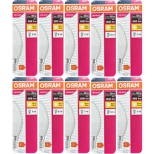 Avarson (10 Adet) Ledvance 7,5W Sarı Işık (2700K) E14 Duylu (Ince Duy) LED Ampul