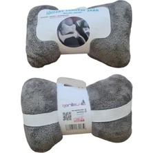 Cekar Store Kemik Boyun Yastık 2'li Gri