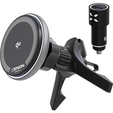 Cekar Store Xenon Smart Araç Içi Telefon Tutucu | 15W Hızlı Kablosuz Şarj Sensörlü Akıllı Otomatik Kavrama X6401