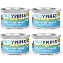 Cekar Store Kedi Yaş Maması Shinycat Broth (Sos Içinde) Ançüezli Ton Balığı 70 gr x 4 Adet