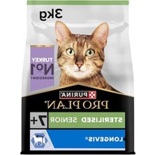 Cekar Store Pro Plan Senior Hindili Kuru Kısırlaştırılmış Kedi Maması 3 kg