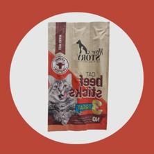 Cekar Store Sığır Etli Stick Yumuşak Kedi Ödül Maması 3'lü Paket 5 Gram x 3 Adet