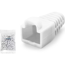 Nemere RJ45 Konnektör Papuç - 100 Adet Beyaz / Ekonomik Poşet Paket ND2433