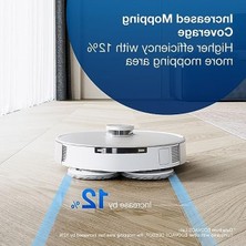 Cekar Store Yıkanabilir Paspas Pedleri 4 Adet Deebot X2 Omni/ T20 Omni/ T10 Omni/x1 Omni/x1 Turbo Serisi Robot Vakum ve Paspas Temizleyici, Gri