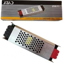 Cekar Store Şerit LED Trafosu 12V Cata Serisi Slim Kasa, Alüminyum Gövdeli Ince Güç Kaynağı, Kamera ve Şerit LED Uyumlu (60W - 360W) 5, 12.5, 16.5, 21, 30 Amper (150, Vat)