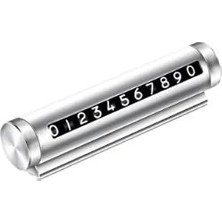 Cekar Store Araç Park Telefon Numaratörü, Renkli Krom, Rakam Çevirme Çubuklu, Yapışkanlı Montaj Sistemi, Oto Aksesuar