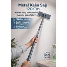 PremiumPort 120 cm Metal Saplı Tablet Mop Sopa Takımı, Tüm Tablet Moplarla Uyumlu