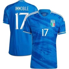 Italya 2023/24 Sezonu Ciro Immobile Iç Saha Forması (Blue)