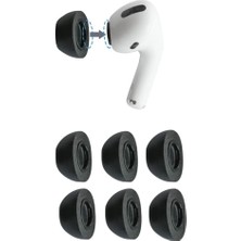 Daisy Home Köpük Kulaklık Uçları, Airpods Pro Generation 1 ve 2 Için, Large, Siyah, 3 Çift, Üstün Konfor, Sarsılmaz Uyum, Hafızalı Köpük, Yedek Kulaklık Uçları, Abd’de Üretilmiştir