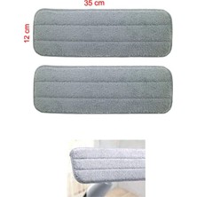 PremiumPort 360° Dönebilen Sprey Mop Paspas Yedek, 35X12 Cm, Kolay Temizlik