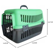 Cekar Store Kedi Köpek Taşıma Kabı Yeşil Renk