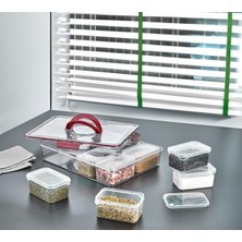 Cekar Store Orret Home 8'li Saklama Kabı Seti, Kahvaltılık Taşıma Kutulu ve Düzenleyici, Buzdolabı Organizeri ve Piknik Için Ideal, Çok Amaçlı Saklama Çözümü (Bordo)