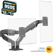 Cekar Store Ergoflex Nb F160 Ergonomic 17-32" Çift Kol Profosyonel Monitör Standı 2026 Versiyon (Matte Charcoal)