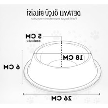 Cekar Store Köpekler Için Paslanmaz Çelik Mama ve Su Kabı (26 Cm) - Kaydırmaz Kauçuk Tabanlı - Koku Tutmaz - Yaş ve Kuru Mama Için Uygun - Bulaşık Makinesinde Yıkanabilir - 1250 ml Mama Kapasiteli