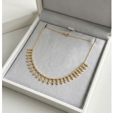 Gmn Collection Özel Seri Xuping Ok Çarmlı Altın Kaplama Kolye