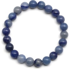 Yürük Market Doğal Aventurin Taşı Bileklik Mavi Doğal Taş Esnek Unisex Bileklik