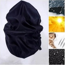 Cekar Store Vi Caro (1076) Sele Kılıfı Siyah Su Geçirmez Scooter Sele Kılıfı Siyah Deri Arora Cappucino ile Uyumlu