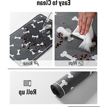 Cekar Store Evcil Hayvan Besleme Matı-Emici Köpek Minderi Yiyecek ve Su Kasesi Için-Leke Yok Kolay Temizlenen Köpek Maması Mat-Hızlı Kuru Köpek Su Sebili Mat-Köpek Malzemeleri Köpek Eşyaları-Köpek Aksesuarları