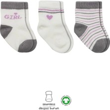 Nacario 3'lü Penye Boy And Girl Soket Çorap 10114 Gri