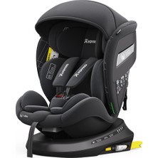 Yoyko Rich Alarmlı 360° Dönebilir Yatabilir 90° Kilitlenir I-Size 0-36 kg Oto Koltuğu Isofıx/sıp/latch Siyah