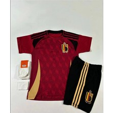 Belçika 2024/25 Yeni Sezon Isimsiz Çocuk Forması 4'lü Set