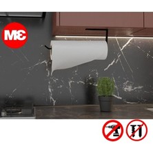 Cekar Store Yapışkanlı Kağıt Havluluk Yapışkanlı Havlu Askılığı, Banyo Askısı Yapışkanlı Havluluk ve Peçetelik 3m Yapışkanlı Tasarım MT72S