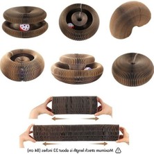 Cekar Store Katlanabilir Kedi Tırmalama Oyuncağı – 1 Adet Catnipli Akordeon Tasarım, Toplu & Zeka Geliştirici Kedi Oyuncağı – Dayanıklı Dalga Mukavva, Ev Içi Tırmalama ve Etkileşimli Oyun Ürünü