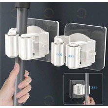 PremiumPort Pratik Mop Fırçası Tutucu Çiftli Asma Askı Aparatı S-310